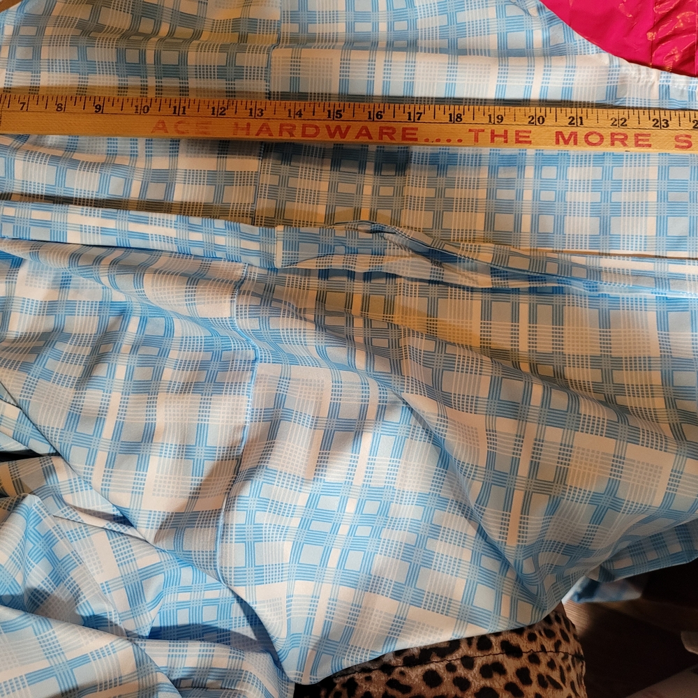 BloomChic Blue and White Plaid Midi Dress - Picture 13 of 14